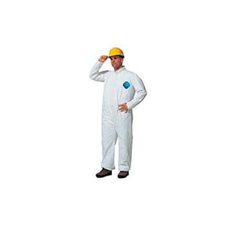Impact Products Tyvek Disposable Coverall with Open Ended WristsAnkles, M, Case Of 25 TY120SWHMD002500